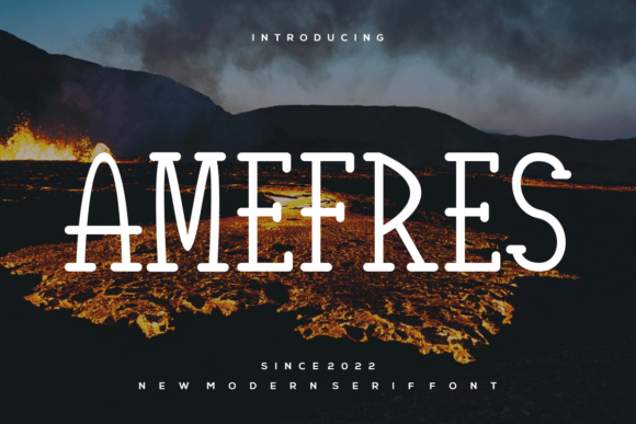 Amefres: A Sweet and Elegant Display Font for Thoughtful Publishing
