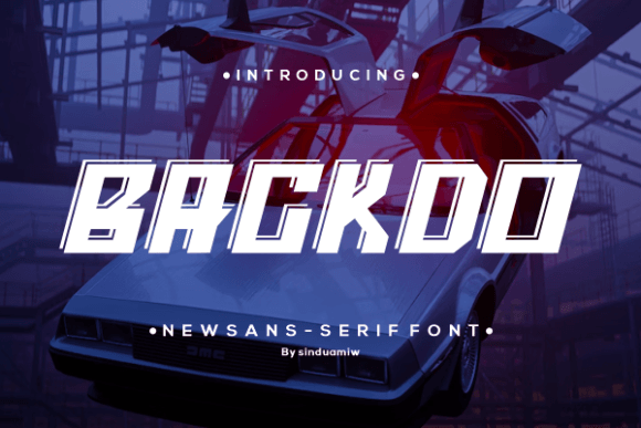 Backdo: A Futuristic Display Font for Editorial Calm