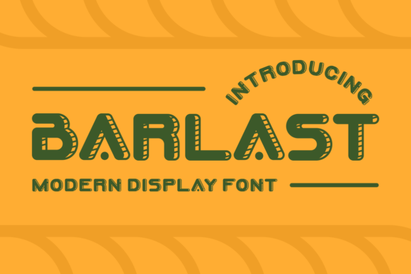 Barlast Display Font for Handmade Creators