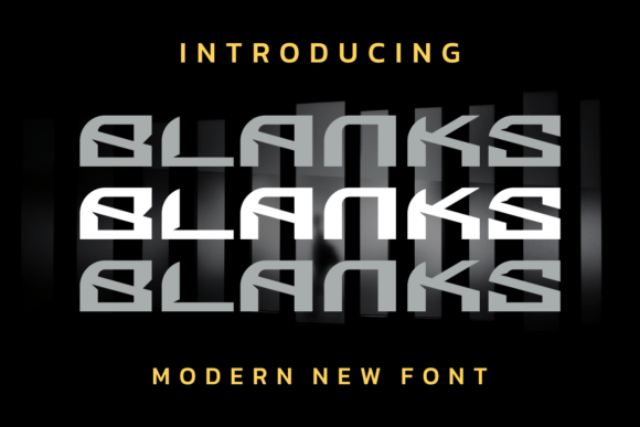Blanks Display Font for Modern Branding
