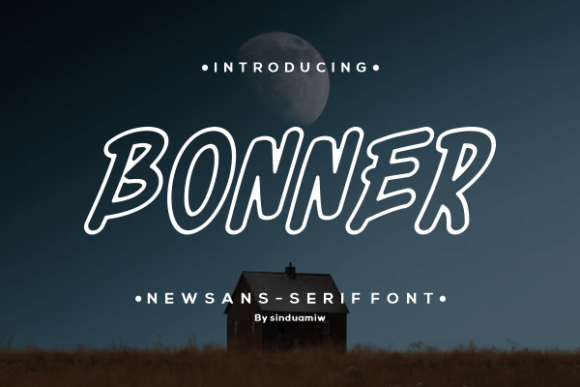 Bonner Display Font for Bold, Playful Campaign Headlines