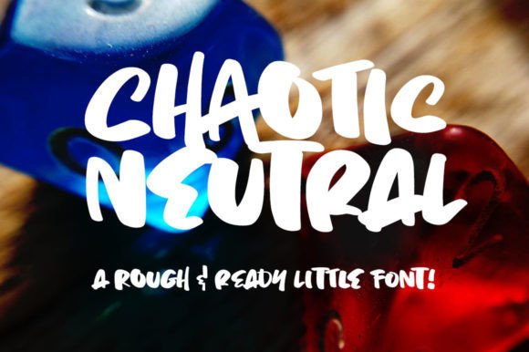 Chaotic Neutral Font for Handmade Creatives
