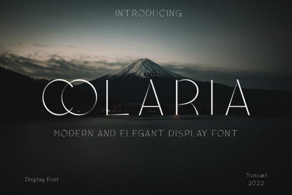 Colaria: A Modern Display Font for Elegant Design
