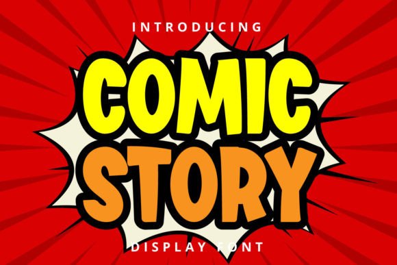 Comic Story: A Friendly Display Font for Joyful Editorial Design