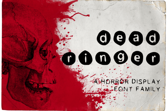 Dead Ringer Font: Spooky Display Typeface for Halloween Crafts