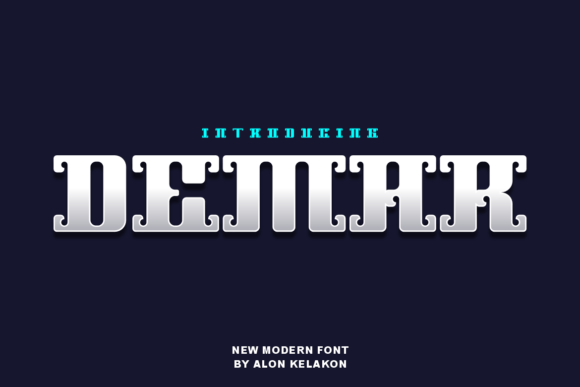 Demar: A Modern Display Font for Editorial Design