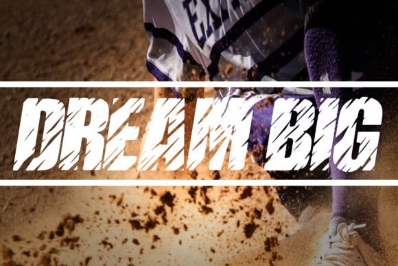 Dream Big: A Sports Display Font for Bold Editorial Design