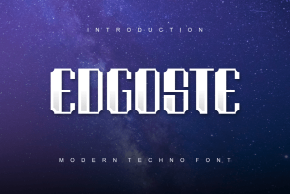 Edgoste: A Bold Display Font That Makes Your Brand Unforgettable
