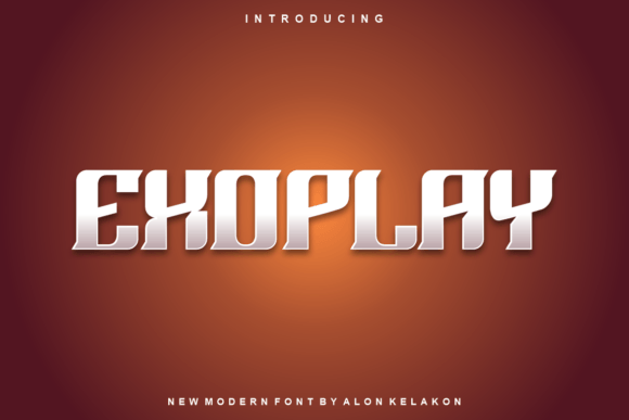 Exoplay: A Modern Display Font for Bold Digital Branding