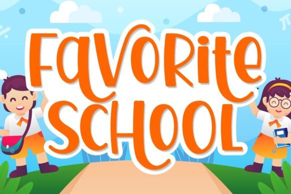 Favorite School Font for Youthful Branding Projects