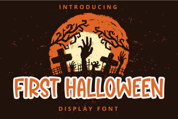 First Halloween Display Font for Editorial Playfulness