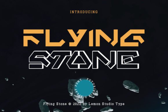 Flying Stone: A Futuristic Display Font for Bold Design