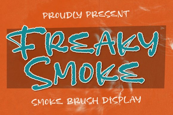 Freaky Smoke Display Font for Editorial Playfulness