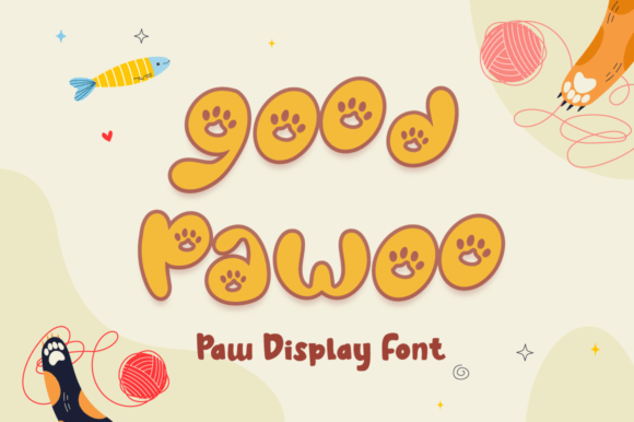 Good Pawoo: A Playful Display Font for Animal-Themed Campaigns