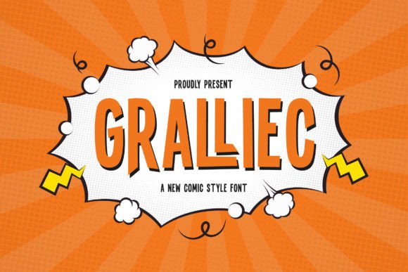 Gralliec: A Fresh Comic Display Font for Standout Campaigns