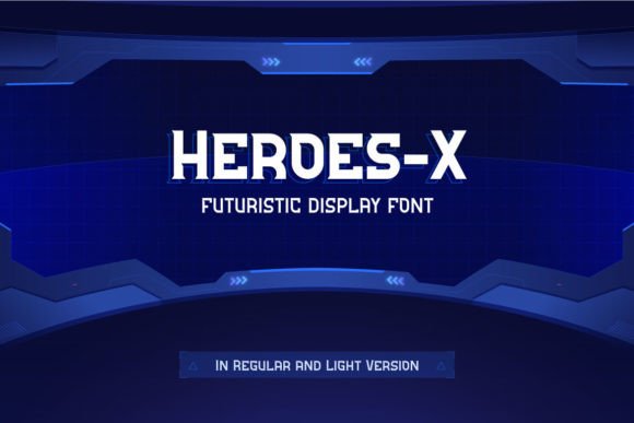 Heroes-x: A Futuristic Display Font for Tech-Forward Campaigns