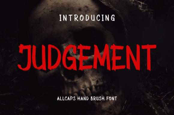 Judgement Font: A Modern Brush Display Typeface for Standout Branding