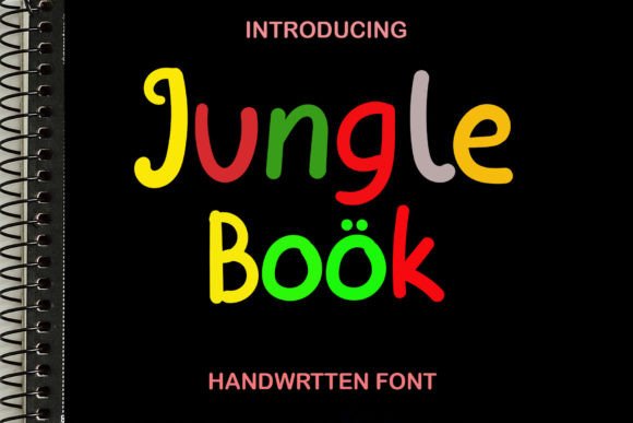 Jungle Book: A Playful Display Font for Children’s Editorial Design