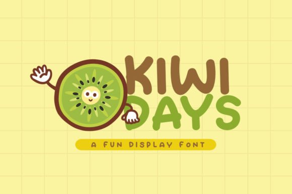 Kiwi Days Display Font for Playful Branding