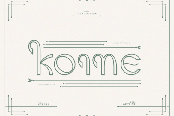 Koine: A Distinctive Display Font for Editorial Design
