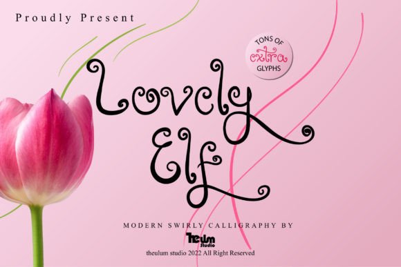 Lovely Elf: A Modern Swirly Font for Elegant Digital Branding