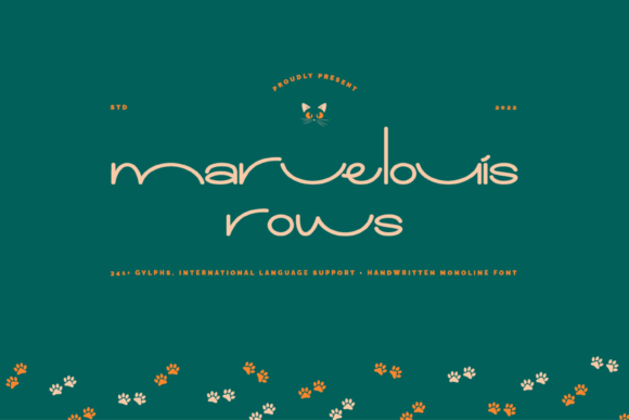 Marvelouis Rows Font for Playful Brand Identity Design