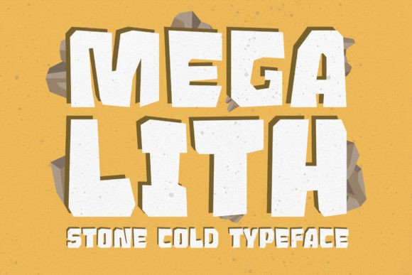 Megalith Display Font for Bold Brand Identity