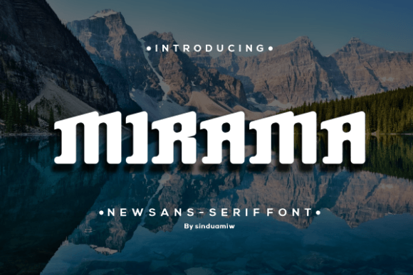 Mirama: A Modern Display Font for Editorial Calm