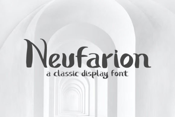 Neufarion Display Font for Bold, Stylish Handmade Branding