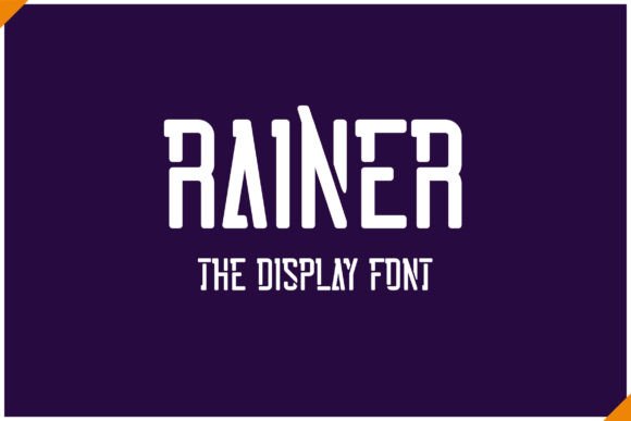 Rainer: A Modern Display Font for Editorial Design