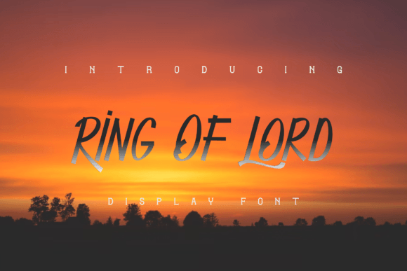 Ring of Lord Font: Elegant Display Fonts for Crafters