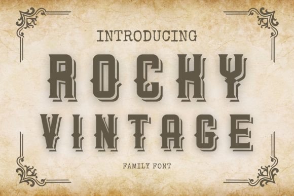 Rocky Vintage: A Playful Display Font for Thoughtful Editorial Design