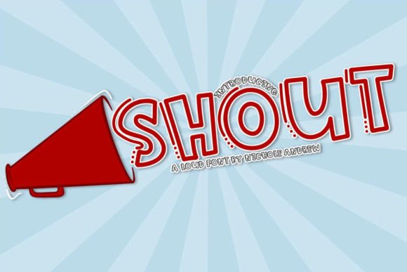Shout: A Handwritten Display Font That Commands Attention
