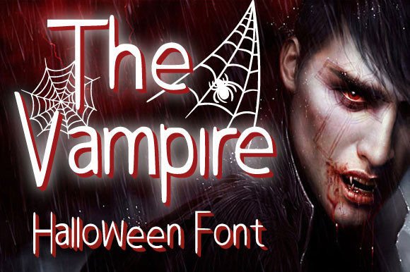 The Vampire Display Font for Spooky Halloween Campaigns