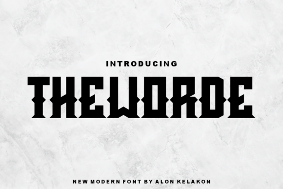Theworde: A Bold, Versatile Display Font for Designers