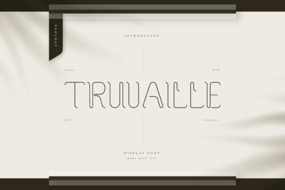 Truvaille: A Distinctive Display Font for Elegant Brand Moments