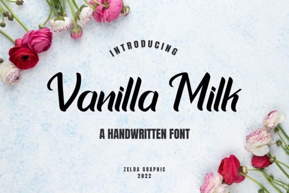 Vanilla Milk Font: A Classy Script Display Typeface for Digital Brands