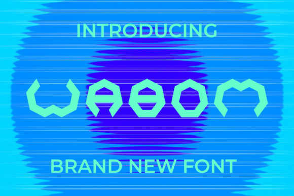 Wabom Font: A Futuristic Display Typeface for Small Business Branding