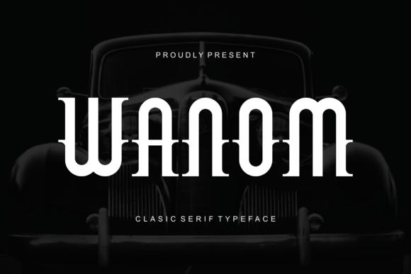 Wanom Display Font for Handmade Creators