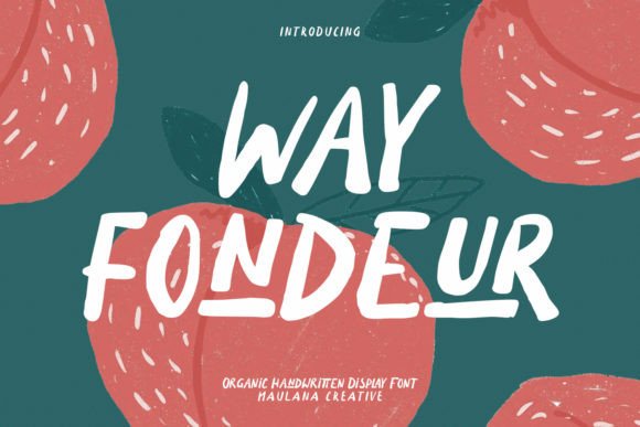Wayfondeur: A Quirky Handwritten Display Font for Standout Branding