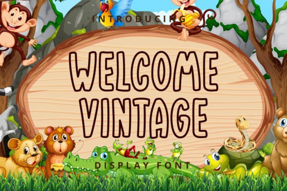 Welcome Vintage Display Font for Scroll-Stopping Headlines